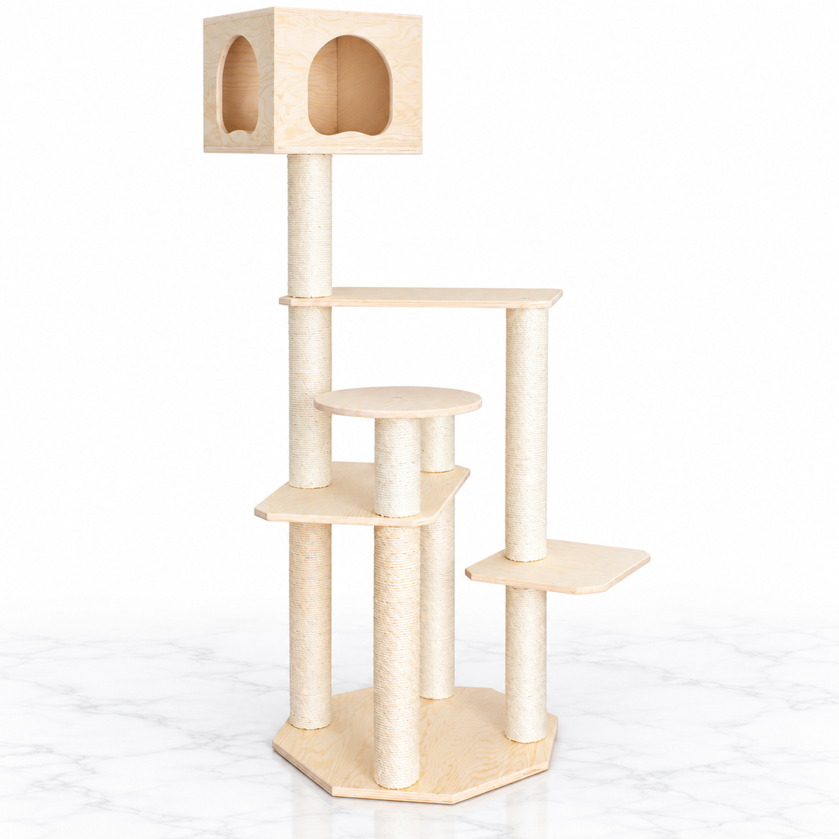 Armarkat S6905 69-inch Pine Cat Tree — hero marble