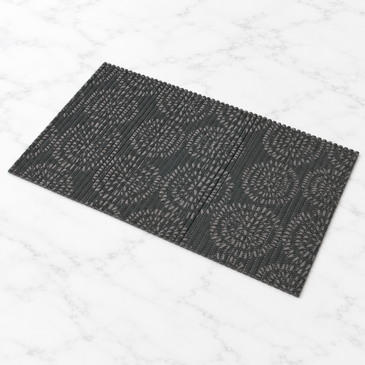 Petmate Ribbed Foam Feeding Mat, Assorted Colours, Gray Sample — hero marble