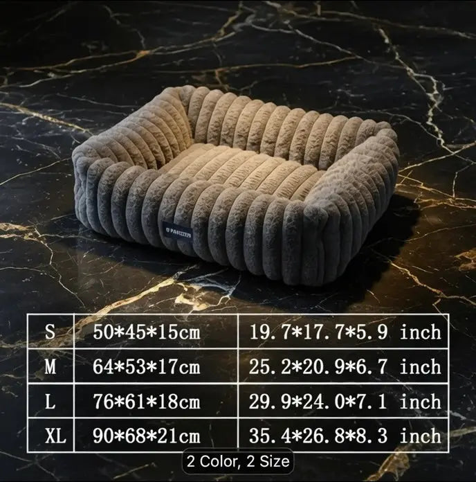 The Velvet Nest plush bed, one component named in The Sovereign Suite bundle.