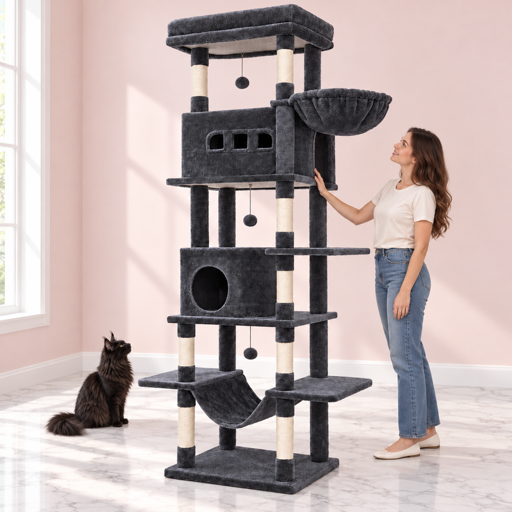 Maine Coon Cat Tree 211cm | XL Cat Tower – Cat-Cave