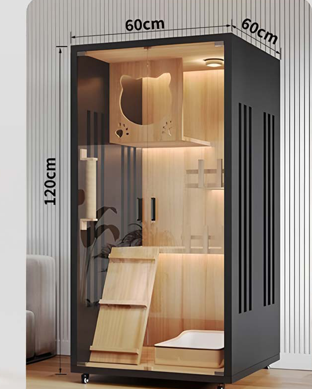 Eco Villa 60 architectural design reference with enclosed sides and an internal furniture layout.