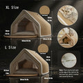 The Koda Pod cat tent house with sisal board interior and padded base