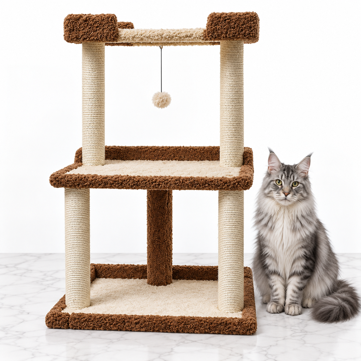 Armarkat B4120 Coffee Brown — maine coon silver