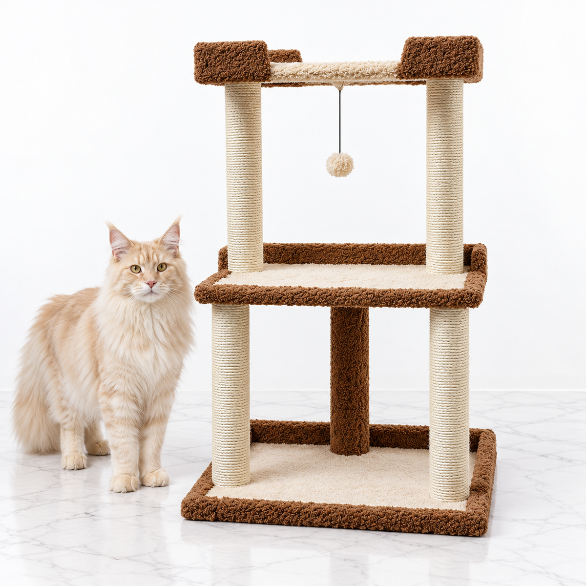 Armarkat B4120 Coffee Brown — maine coon cream