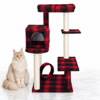 Armarkat B5008 Cat Tree, Scotch Plaid — maine coon cream