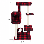 Armarkat B5008 Cat Tree, Scotch Plaid — dimensions inches