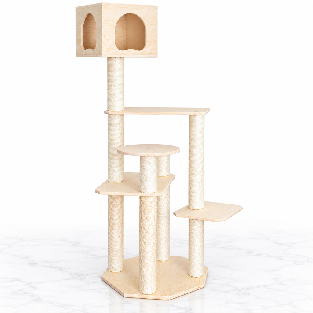 Armarkat S6905 69-inch Pine Cat Tree — hero marble