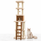 Armarkat X8303 84-inch Premium Cat Tree, Beige — maine coon cream