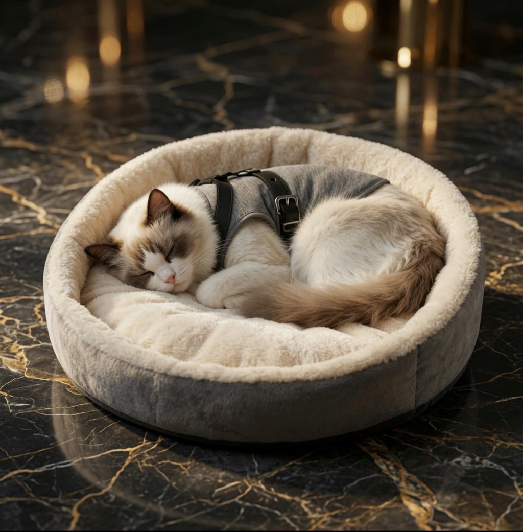 The Tufted Collar luxury velvet breakaway cat collar for Maine Coons