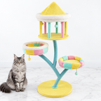 Costway Multi-Layer Cat Tree PV10161 Color — maine coon silver