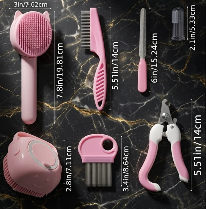 Contents of the Tower and Grooming Set bundle for Maine Coon owners