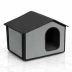 Self-Warming Outdoor Kitty House, Gray — hero marble