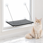 Self-Warming Window Lounger Cat Perch — maine coon cream