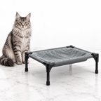K&H Elevated Hammock Cat Bed — maine coon silver
