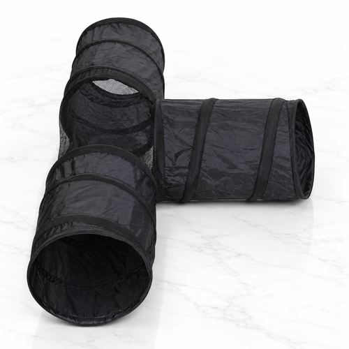 Cat T-Tunnel Toy, Black — hero marble