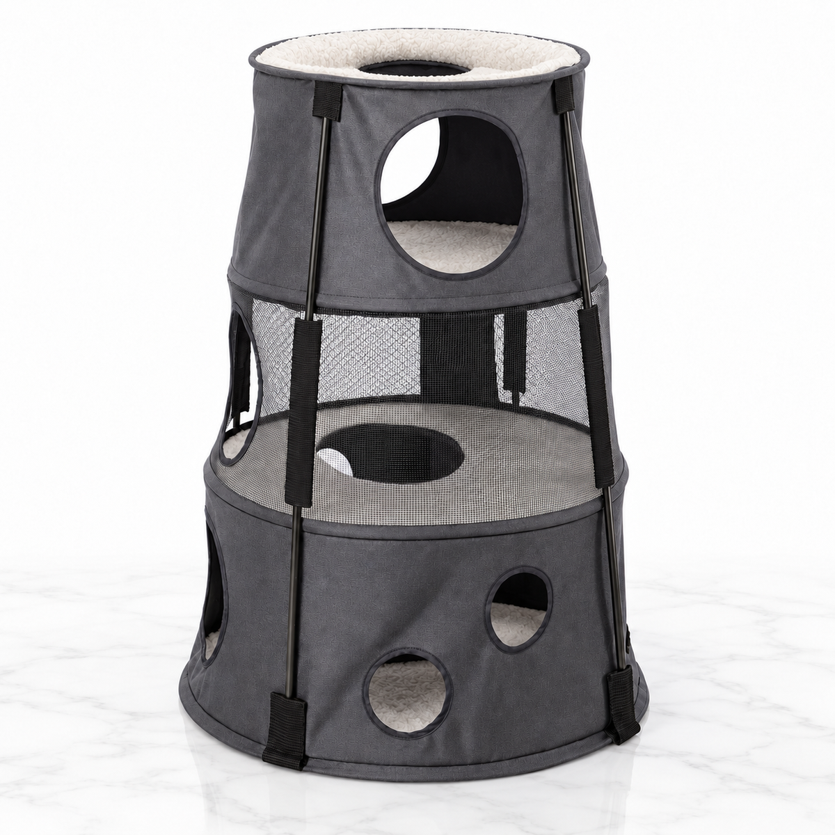 K&H Kitty Tower — 3 Story / Gray — product hero