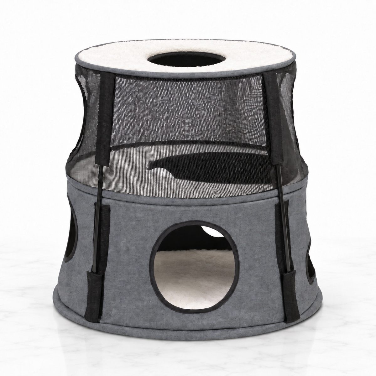 K&H Kitty Tower — 2 Story / Gray — product hero