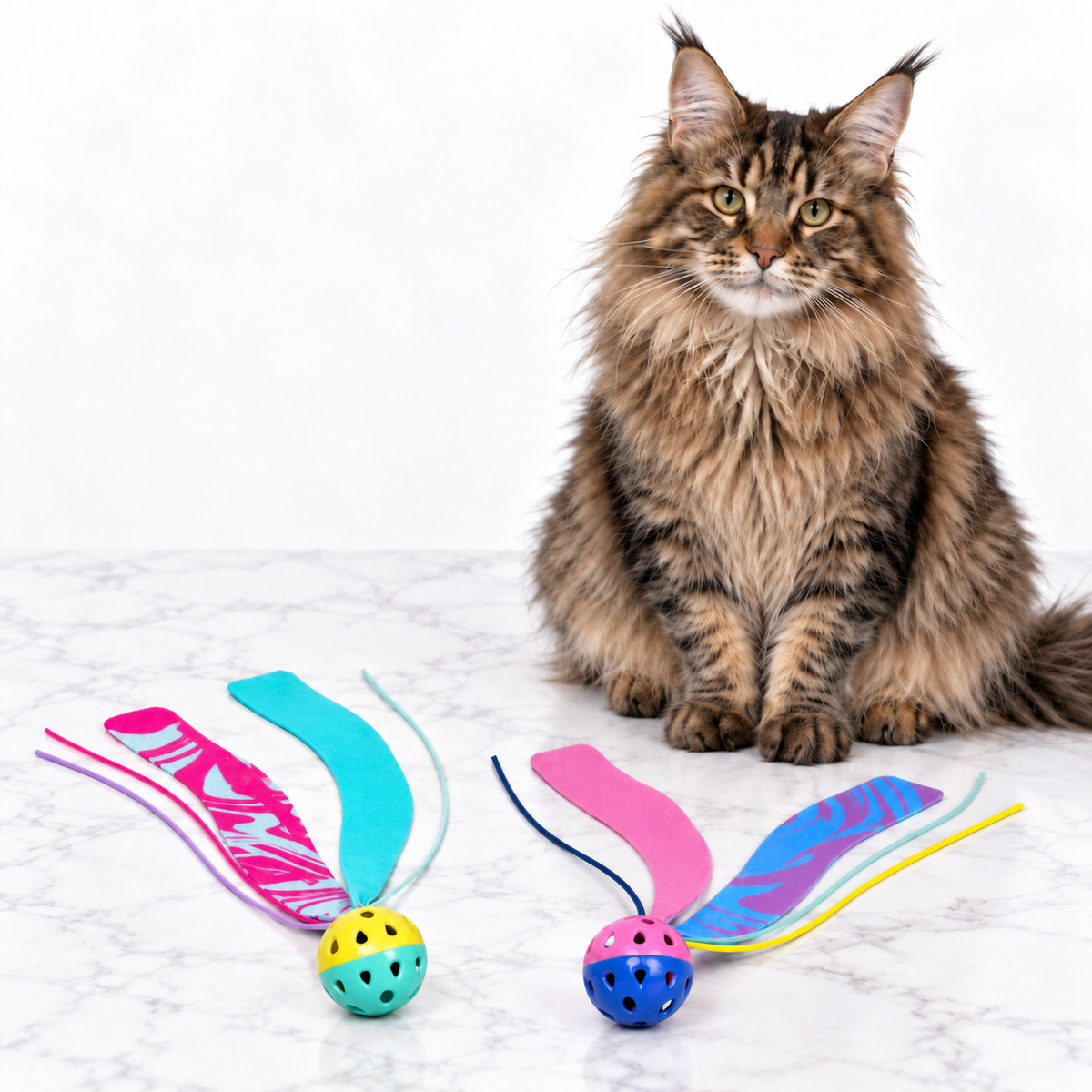 Quirky Kitty Seaweed Tumblers 2pk — maine coon brown