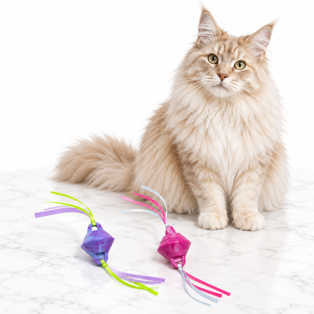 Quirky Kitty Chilly Chasers 2pk — maine coon cream
