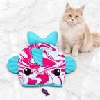 Quirky Kitty Fish Cooling Mat — maine coon cream