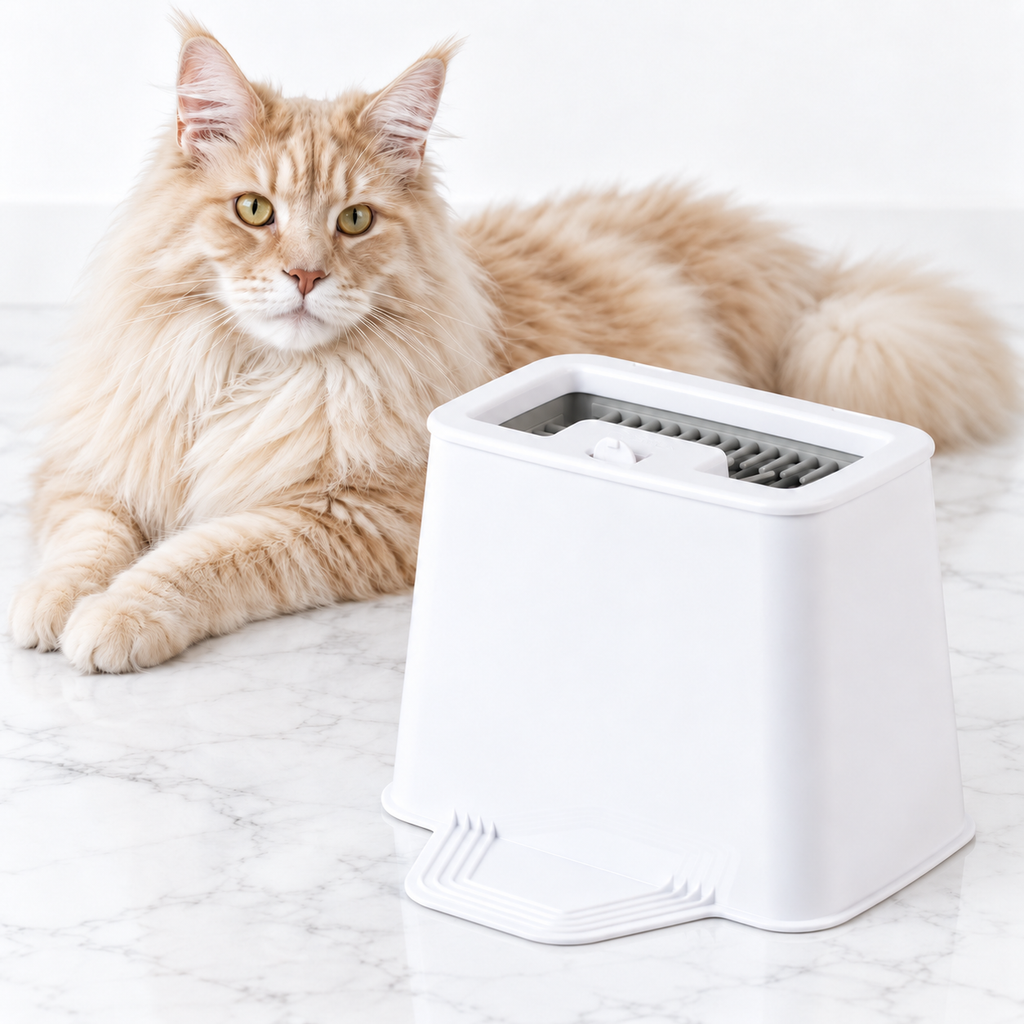 PetFusion 2-in-1 Universal Litter Scoop Holder, White — maine coon cream