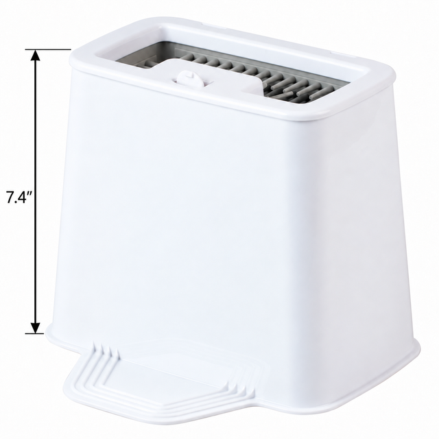 PetFusion 2-in-1 Universal Litter Scoop Holder, White — dimensions inches