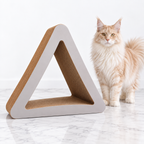 PetFusion 3-Sided Vertical Cat Scratching Post Warm Gray Large — maine coon cream