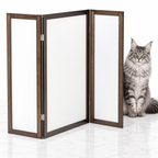 PetFusion Modest Privacy Screen, Brown — maine coon silver