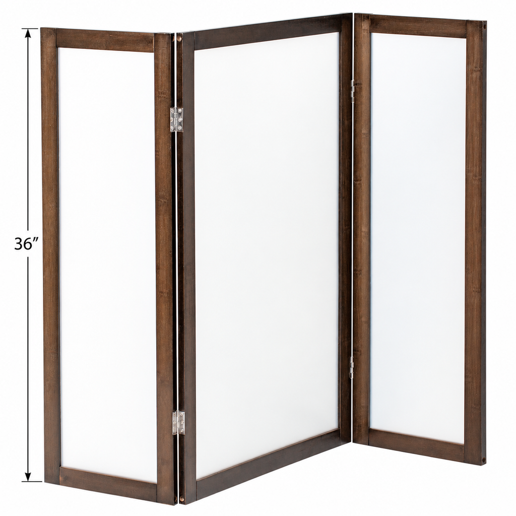 PetFusion Modest Privacy Screen, Brown — dimensions inches