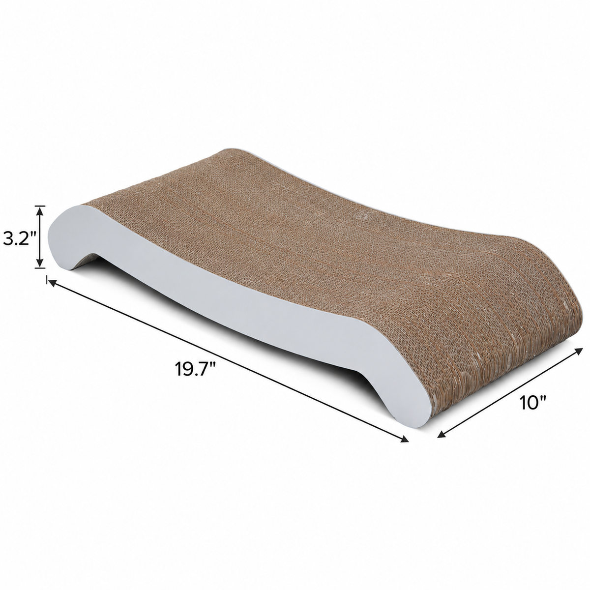 PetFusion Cat Scratching Flip Pad, Brown, Standard — dimensions inches