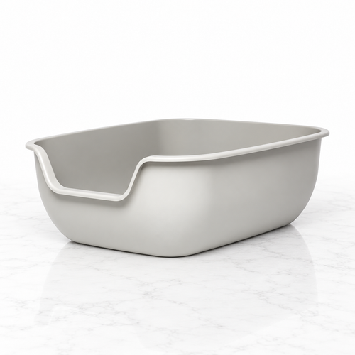 PetFusion BetterBox, Gray, Single Litter Box — hero marble