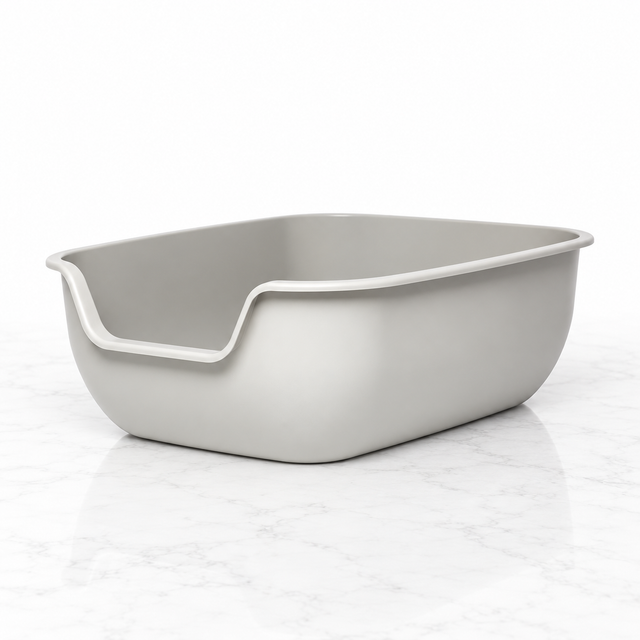 PetFusion BetterBox, Gray, Single Litter Box — hero marble
