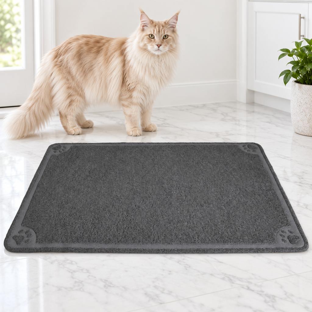 Petmate Extra Large Litter Catcher Mat, Stone — maine coon cream