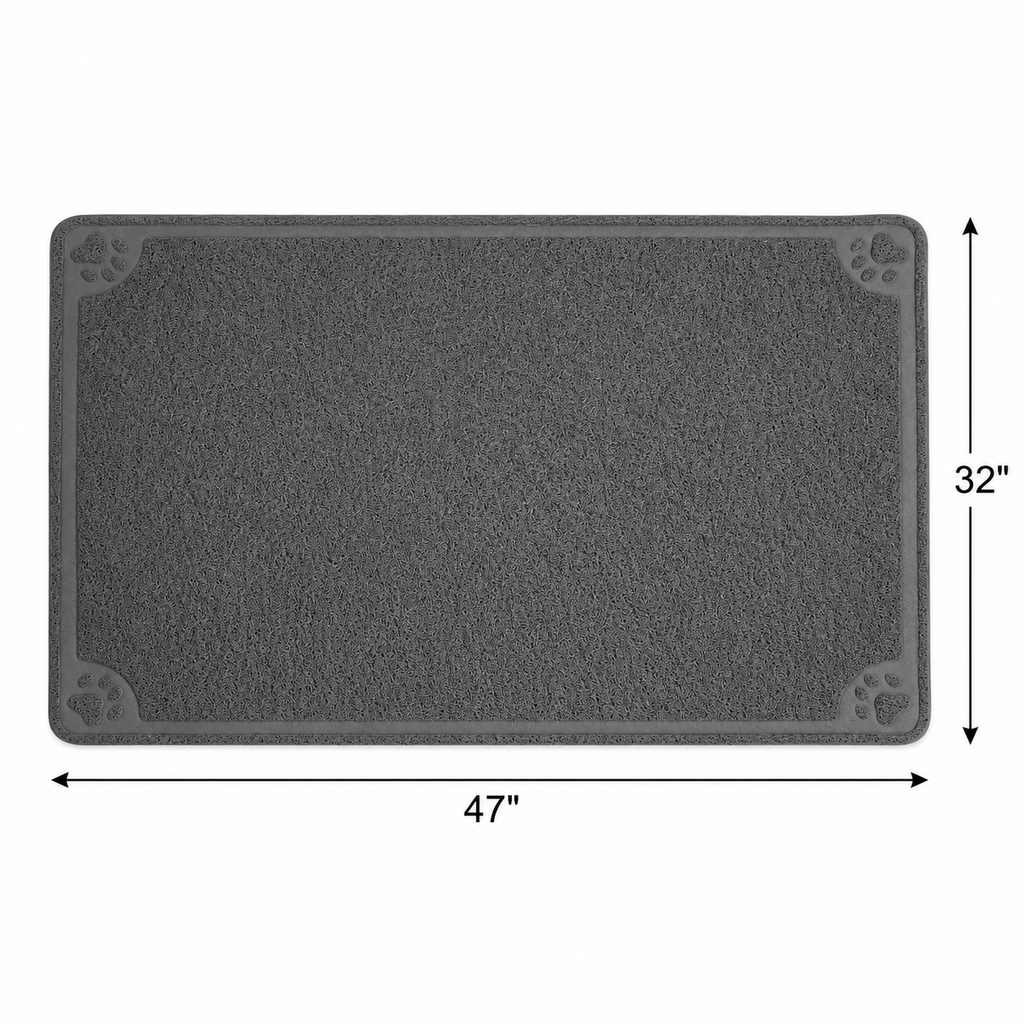 Petmate Extra Large Litter Catcher Mat, Stone — dimensions inches