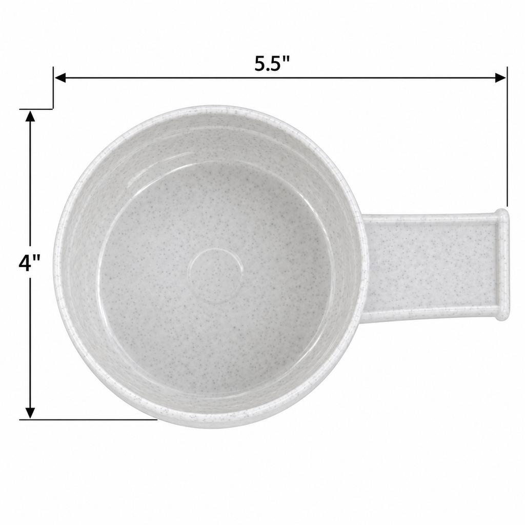Vittles Vault Food Scoop, Mocha — dimensions inches
