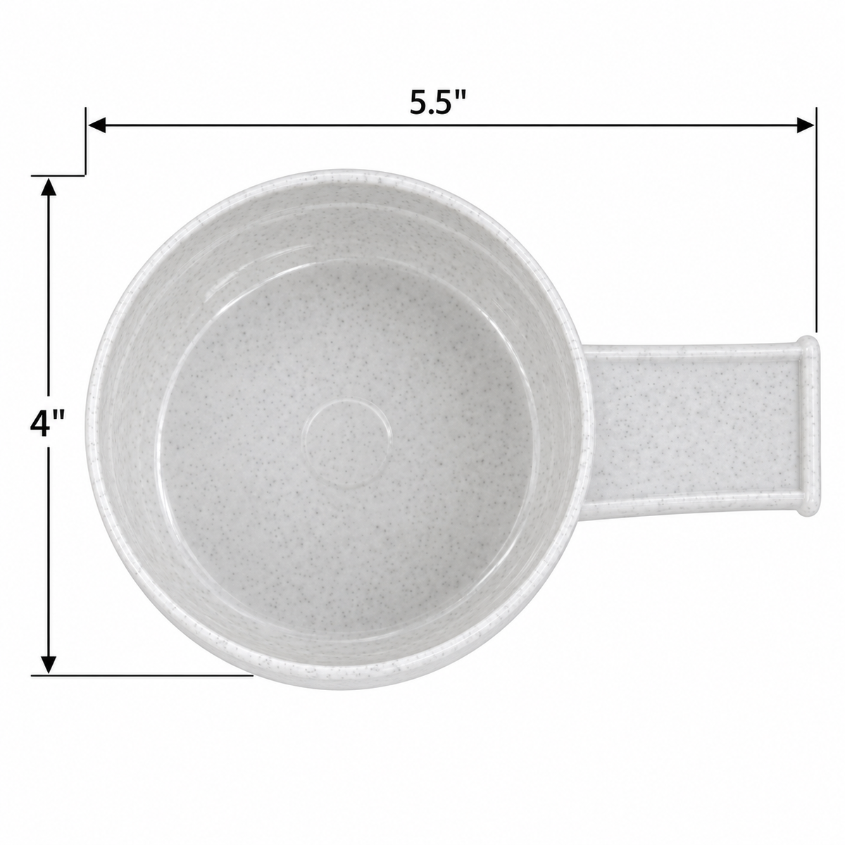 Vittles Vault Food Scoop, Mocha — dimensions inches