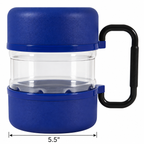 Vittles Vault Travel-Tainer, Blue — dimensions inches