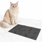 Petmate Ribbed Foam Feeding Mat, Assorted Colours, Gray Sample — maine coon cream