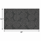 Petmate Ribbed Foam Feeding Mat, Assorted Colours, Gray Sample — dimensions inches