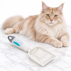 Arm & Hammer Deluxe 2-in-1 Litter Scoop, Pearl White — maine coon cream