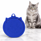 Petmate Kitty Kaps Can Topper, Blue — maine coon silver