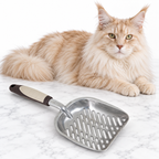 Petmate Metal Litter Scoop, Light/Dark Brown — maine coon cream