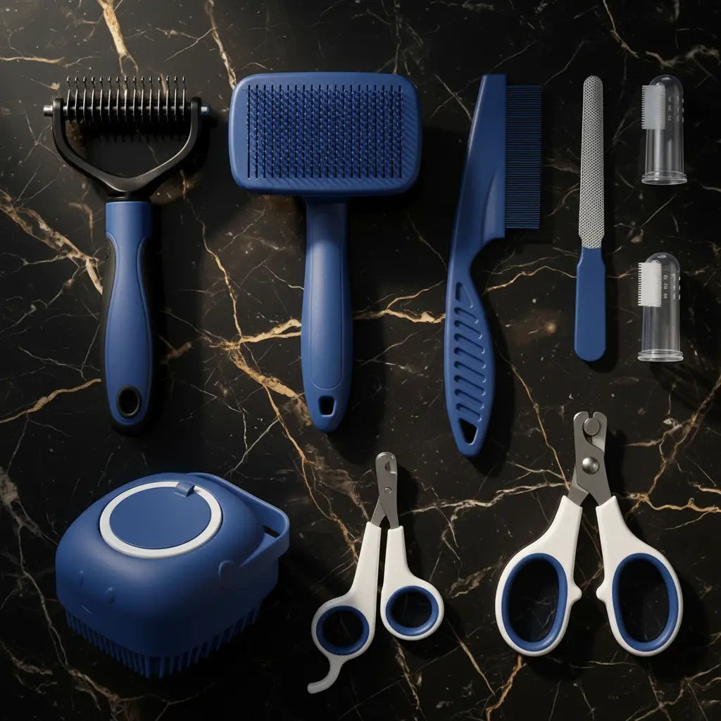 Cashmere Comb — Blue