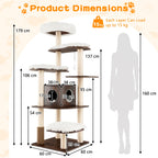 Brown tower supplier dimensions: 60 × 60 × 179 cm; 17 cm condo entrance; 15 kg per layer