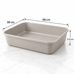 The Cabinet Fit compact litter tray dimensions 48 by 38 by 11.5 centimetres