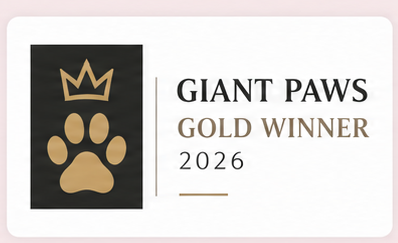 Giant Paws Gold Winner 2026 — fictional badge concept