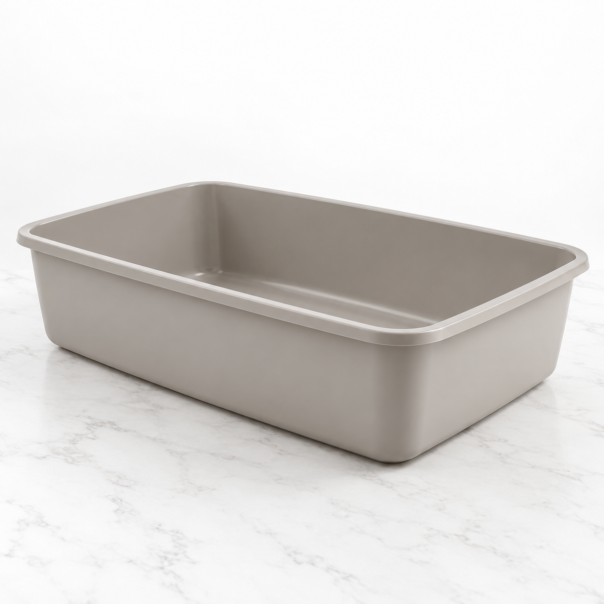 The Grand Cabinet Fit 58cm XL cat litter tray on a light marble surface