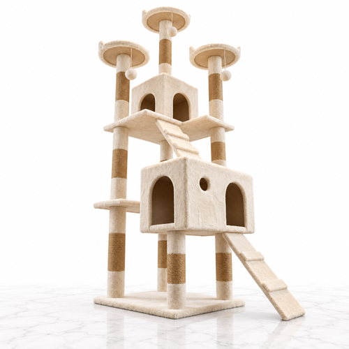 The Cream Estate — Multi-Level Cat Tower