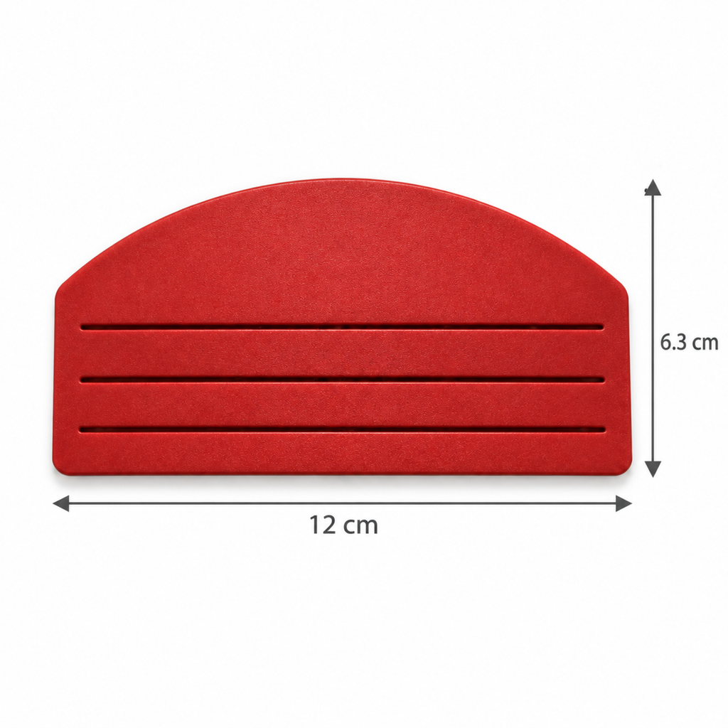 Food pouch squeezer dimensions: 12 cm wide and 6.3 cm high