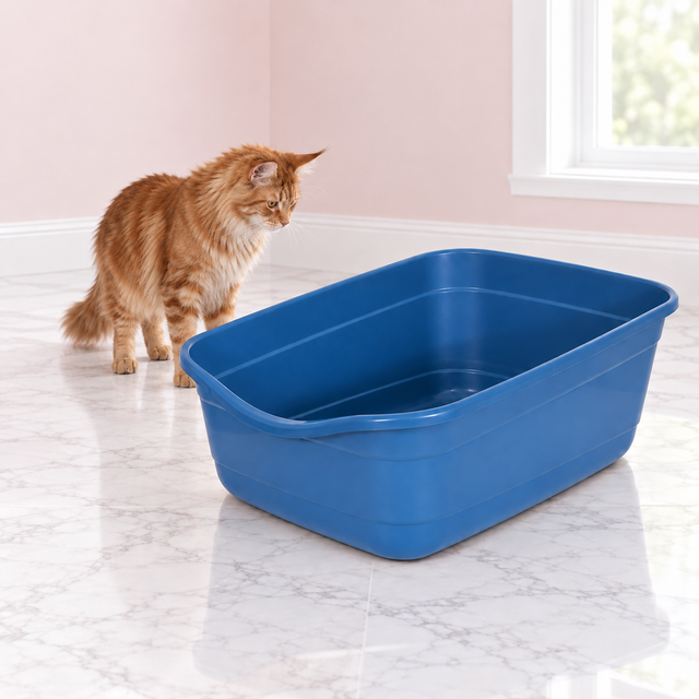 Giant Open Cat Litter Box | Blue Mesa – The Blue Haven